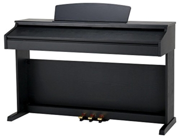 Classic Cantabile DP-50 SM E-Piano (Digitalpiano mit Hammermechanik, 88 Tasten, 2 Anschlüsse für Kopfhörer, USB, LED, 3 Pedale, Piano für Anfänger) schwarz matt - 2